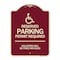 Signmission Connecticut Reserved Parking Permit Required Violators Fined Min $150 Alum, 24" x 18", BU-1824-24658 A-DES-BU-1824-24658 - alternate 1
